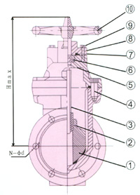 Z45X/RVHK 彈性座封閘閥部件